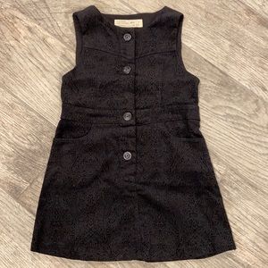 Zara Little Girls Size 5 Black Sleeveless Dress